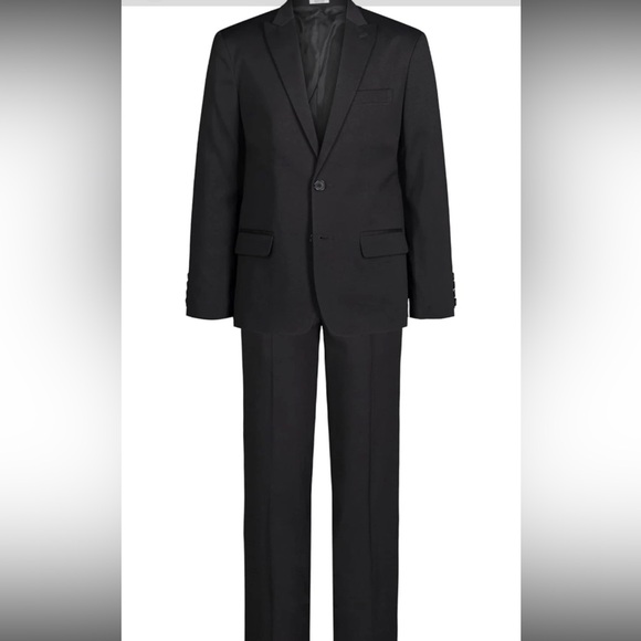 Calvin Klein Boys' 2-Piece Formal Suit Set Black Size 18